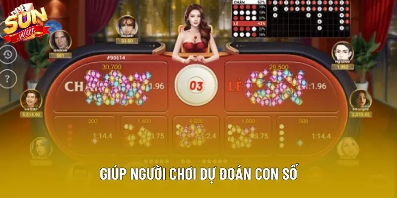 Giúp người chơi dự đoán con số Giúp người chơi dự đoán con số